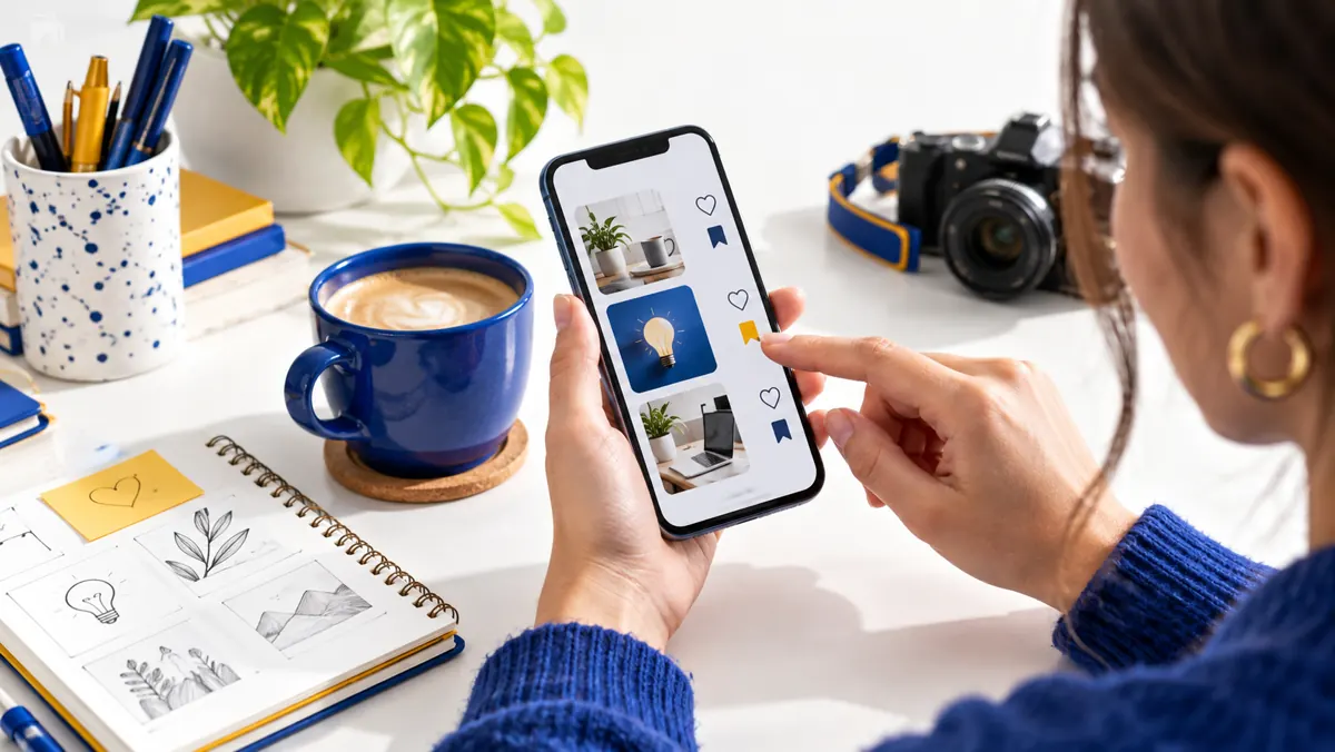 Escena editorial ilustrativa sobre Guardados y el algoritmo: lo que Instagram ha dicho y lo que es suposición