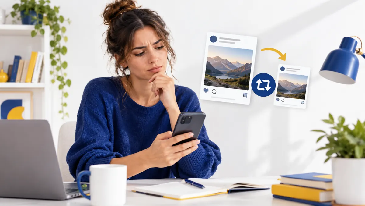 Escena editorial ilustrativa sobre Tu pedido de reposts no va como esperabas: qué hacer
